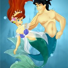 Схема вышивки «русалочка»