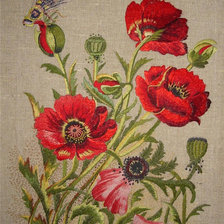 Схема вышивки «Маки»