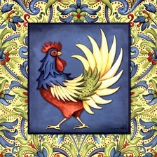 Схема вышивки «Подушка "Петушок"»