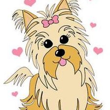Схема вышивки «Йоркширский терьер»