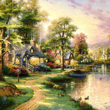 Схема вышивки «Пейзаж»