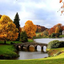 Схема вышивки «Осенний парк»