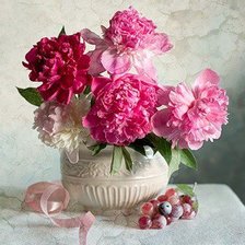 Схема вышивки «Классические пионы»