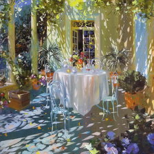 Схема вышивки «утро»