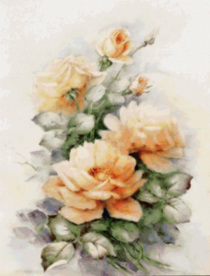 Розы - цветы, салфетка - предпросмотр