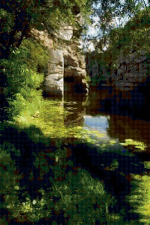 Скальный каньон на реке Горный Тикич - пейзаж - предпросмотр