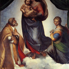 Схема вышивки «Сикстинская мадонна»