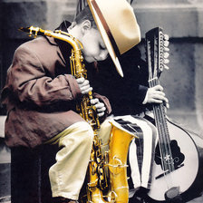 Схема вышивки «Маленький музыкант»