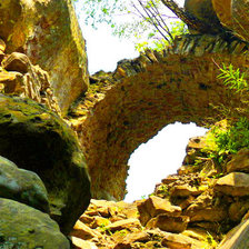 Схема вышивки «Скалы Довбуша»