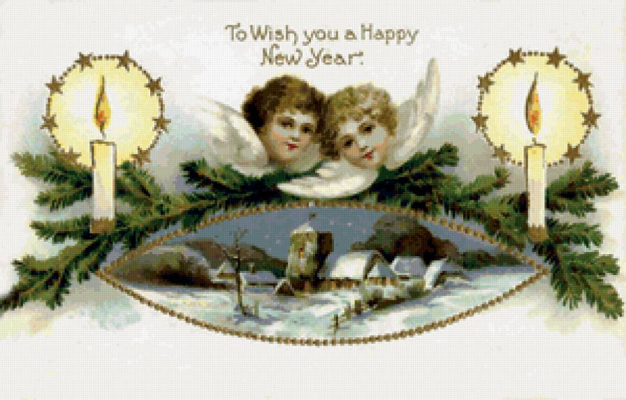 Рождество - новый год, салфетка, скатерть, зима - предпросмотр