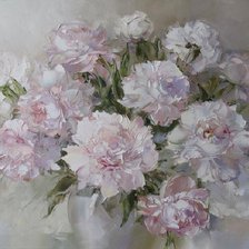 Схема вышивки «Пионы»