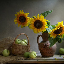 Схема вышивки «Подсолнухи»