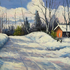 Схема вышивки «Серия "Пейзаж Зима"»