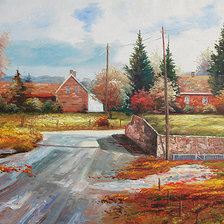 Схема вышивки «Серия "Пейзаж Осень"»