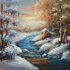 Схема вышивки «Серия "Пейзаж Зима"»