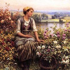 Схема вышивки «Цветочница»