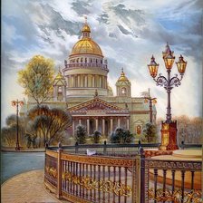 Схема вышивки «исаакиевский собор»