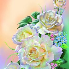 Схема вышивки «розы»