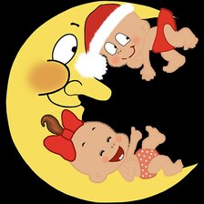 Схема вышивки «месяц»