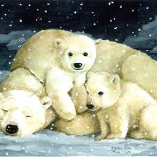 Схема вышивки «Рядом с мамочкой»