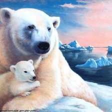 Схема вышивки «Рядом с мамочкой»