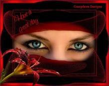 Схема вышивки «Взгляд»