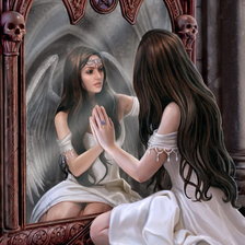 Схема вышивки «Волшебное зеркало»