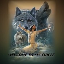 Схема вышивки «Волки»