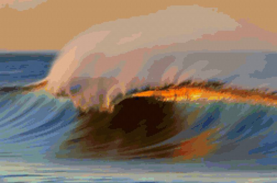 Волны - пейзаж - предпросмотр