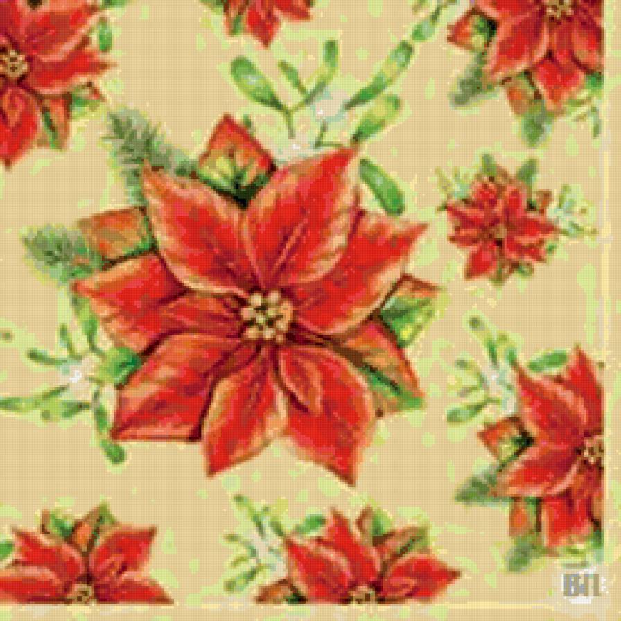 Подушка"Цветы" - живопись, цветы, подушка - предпросмотр