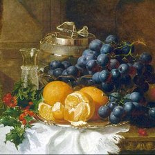 Натюрморт с виноградом