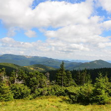 Схема вышивки «Я піду в далекі гори...»
