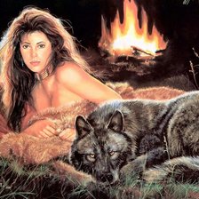 Схема вышивки «девушка»