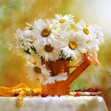 Схема вышивки «ромашки»