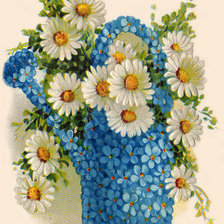 Схема вышивки «ромашки»