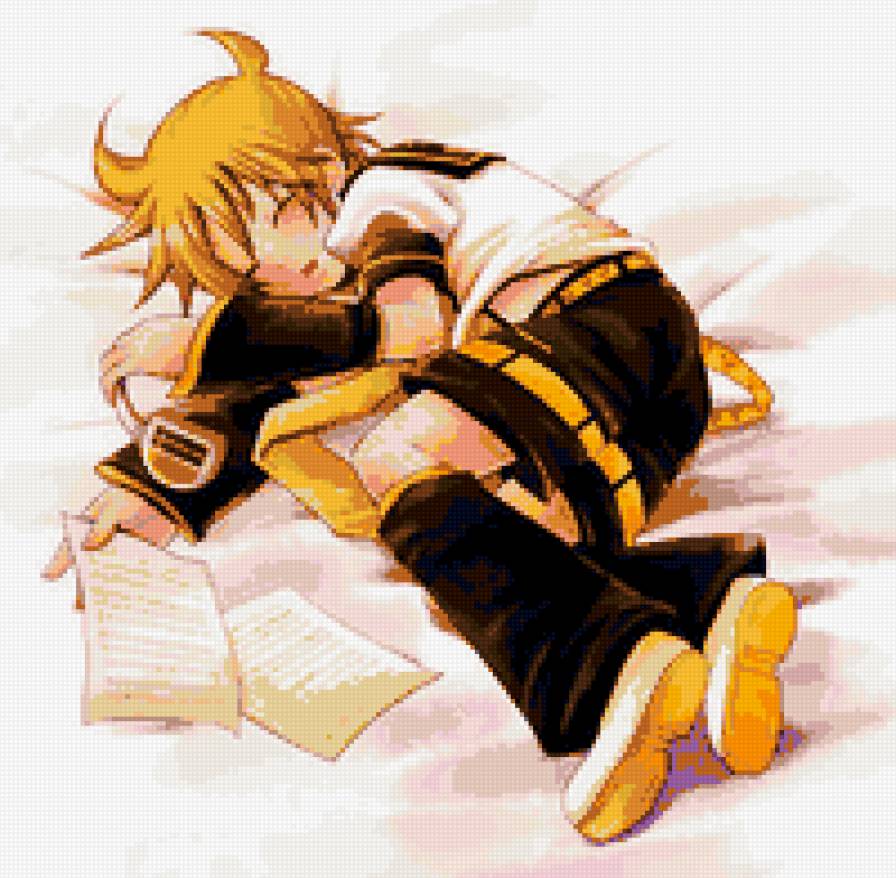 Лен вокалоид - аниме, вокалоид - предпросмотр