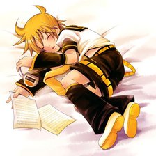 Схема вышивки «Лен вокалоид»