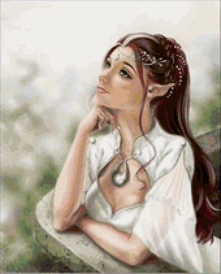 Эльф - фея, ангел, эльф, девушка, фентези, дракон - предпросмотр