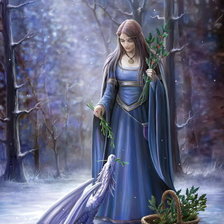 Схема вышивки «В лесу»