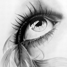 Схема вышивки «глаз»