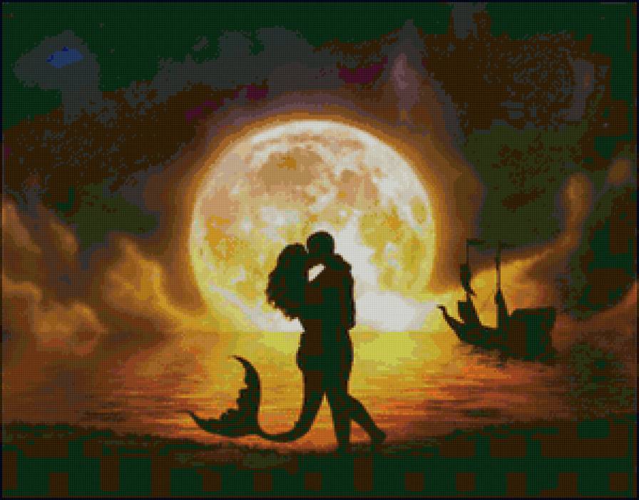 любовь - фентези, романтика, пара, русалка, двое - предпросмотр