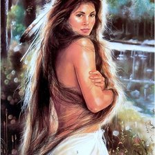 Схема вышивки «девушка»