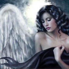 Схема вышивки «ангел»