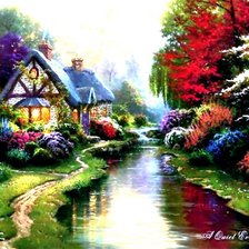 Схема вышивки «Домик»