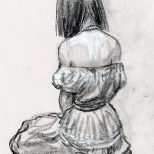 Схема вышивки «девушка»