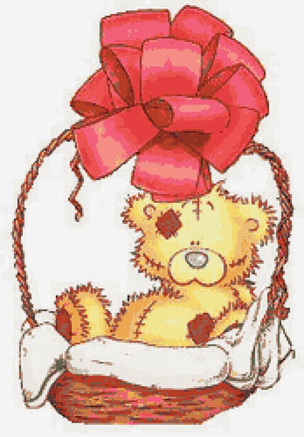 подарок - мишка, тедди - предпросмотр