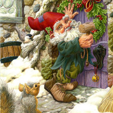 Схема вышивки «гном»