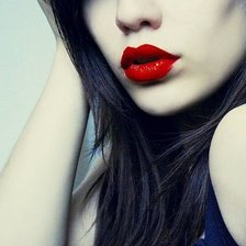 Схема вышивки «Губы»