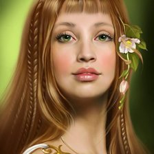 Схема вышивки «девушка»