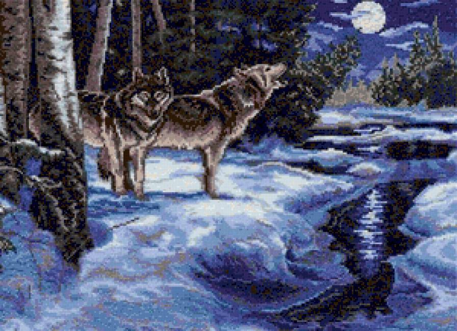 №91019 - животные, пейзаж - предпросмотр